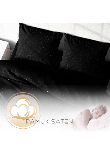 Starly Night 3D Pamuk Saten Çift Kişilik Nevresim Takımı