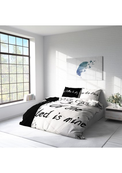 My Bed 3D Pamuk Saten Çift Kişilik Nevresim Takımı