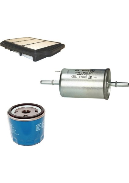 Filtre Bakım Seti Chevrolet Lacetti 1.4 1.6 Benzinli Hava + Yağ F.+ Yakıt Filtre Bosch