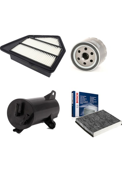 Filtre Bakım Seti Honda Cr-V 1.6 I-Dtec 2012+ 120 Beygir Benzinli Hava + Yağ F.+ Yakıt Filtre + Polen Sardes