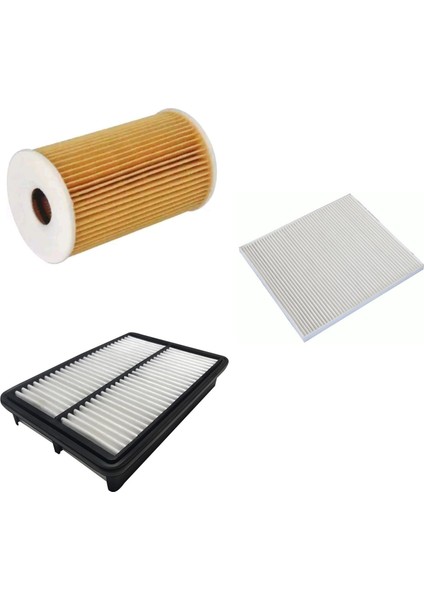 Filtre Bakım Seti Kia Cerato 1.6 Dizel 2005+ Hava + Yağ F.+ Polen Sardes