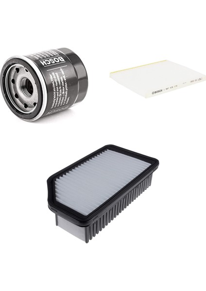 Filtre Bakım Seti Kia Rio 1.25 Benzinli 2012+ Hava + Yağ F.+ Polen Sardes