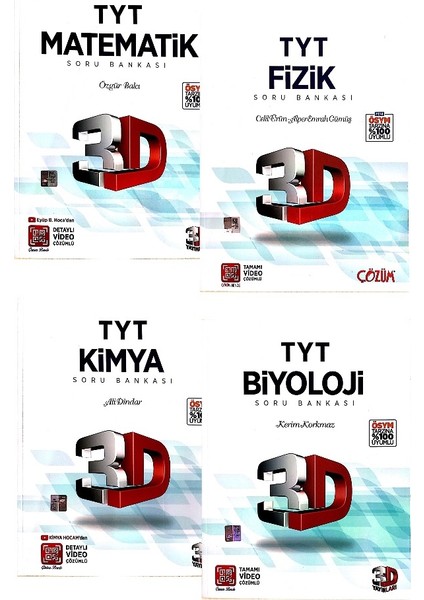 TYT Sayısal 4'lü Soru Bankası Seti