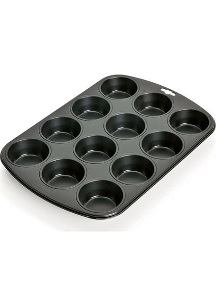 Classic Muffin Kek Kalıbı 12'li 38X27 cm Siyah
