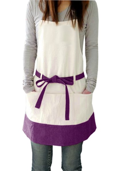 Askılı Önlük Master Şef - Barista - Aşçı - Kuaför - Tattoo - Mutfak - Chef Garson Önlüğü Mor