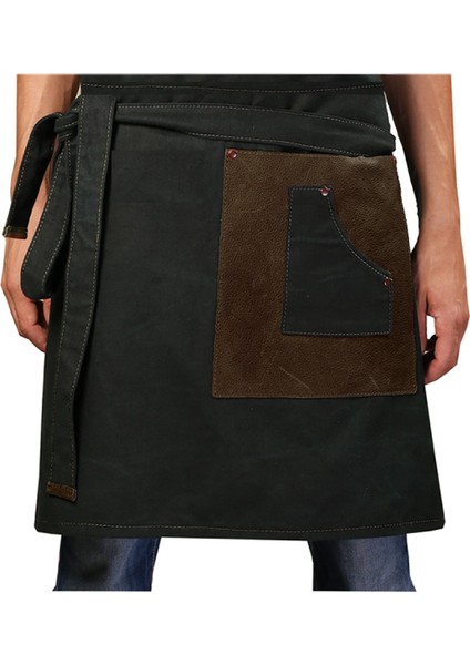 Belden Önlük Master Şef - Barista - Aşçı - Kuaför - Tattoo - Mutfak - Chef Garson Önlüğü Kahverengi