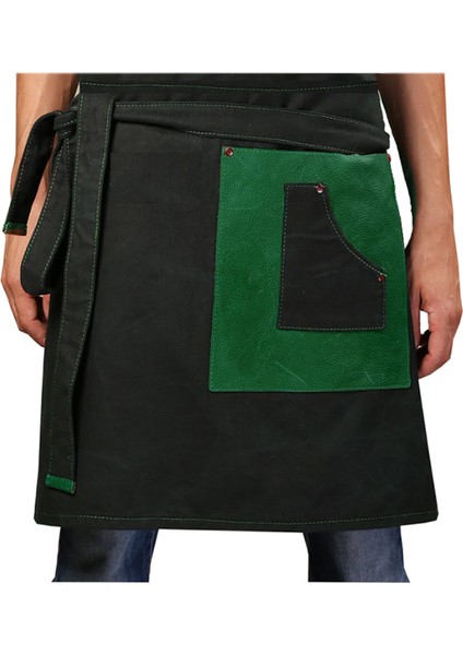 Belden Önlük Master Şef - Barista - Aşçı - Kuaför - Tattoo - Mutfak - Chef Garson Önlüğü Yeşil
