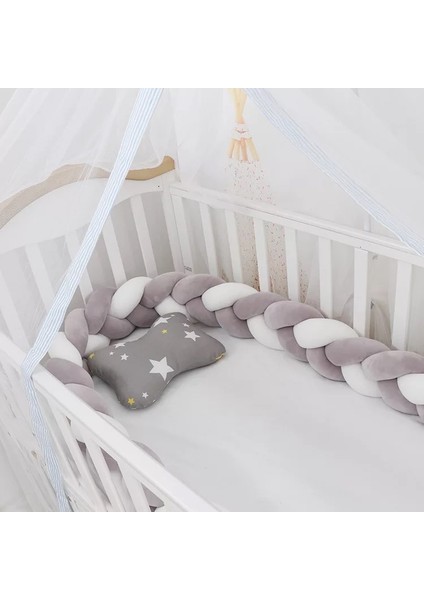 store 3'lü Örgü Koruma 360 cm Gri-Beyaz-Gri