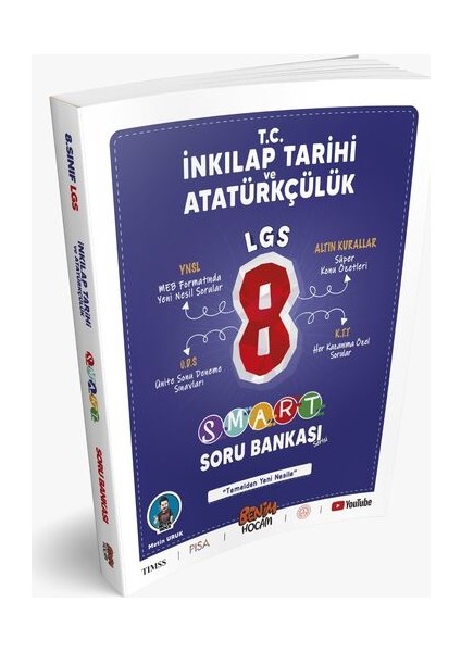 LGS 8. Sınıf Smart Serisi Tc. İnkılap Tarihi Ve Atatürkçülük Soru Bankası