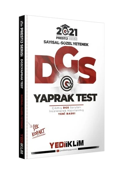 Yediiklim Yayınları 2021 Prestij Serisi ALES Çek Kopart Yaprak Test