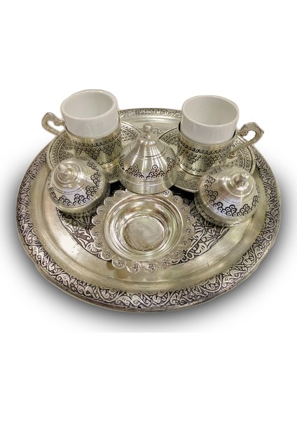 El Yapımı Bakır Kahve Fincan Takımı (2 Fincanlı Takım) fiyatları