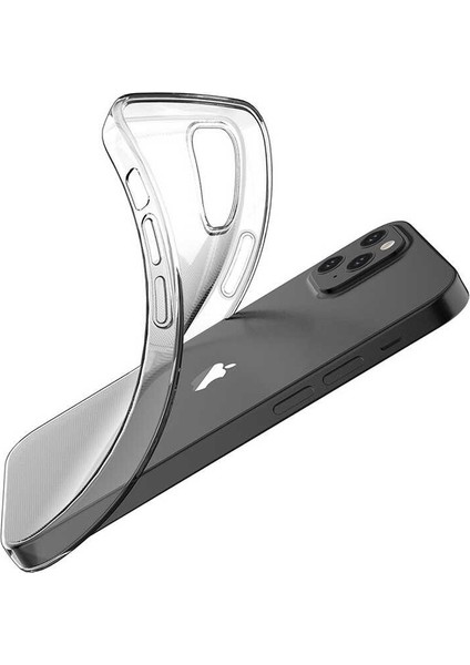 Apple iPhone 12 Pro 6.1" Kılıf Süper Şeffaf Silikon Arka Kapak Şeffaf modelleri