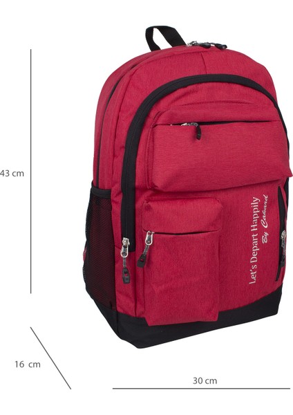 20101 Unisex Günlük ve Okul Sırt Çantası Kırmızı fiyatları
