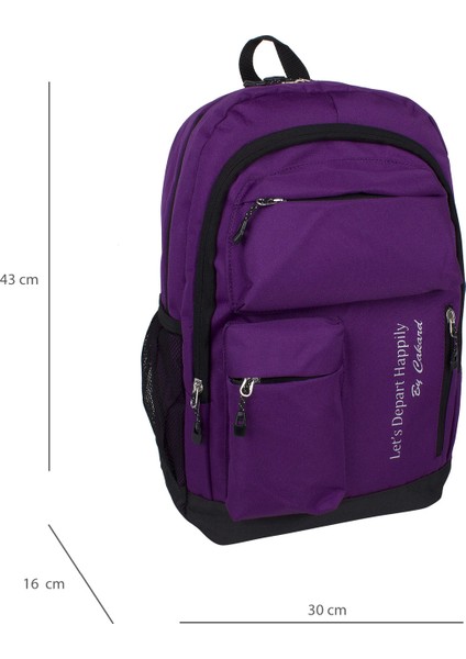 20101 Unisex Günlük ve Okul Sırt Çantası Mor fiyatları