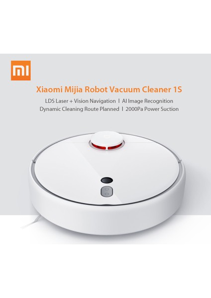 Mijia Robot Süpürge 1 S 2000PA Ev Süpürgesi (Yurt Dışından)