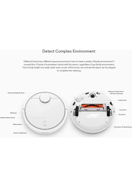 Mijia Robot Süpürge SDJQR01RR (Yurt Dışından)