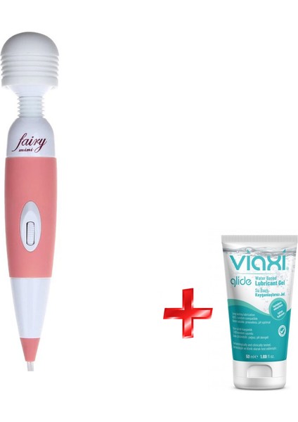 Fairy Güçlü Ayarlanabilir Titreşime Sahip Masaj Aleti Titreşimli Vibratör+Jel