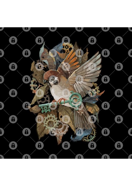 Clockwork Sparrow Kupa Bardak