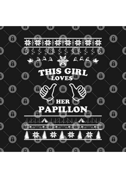 Merry Christmas Papillon Kupa Bardak