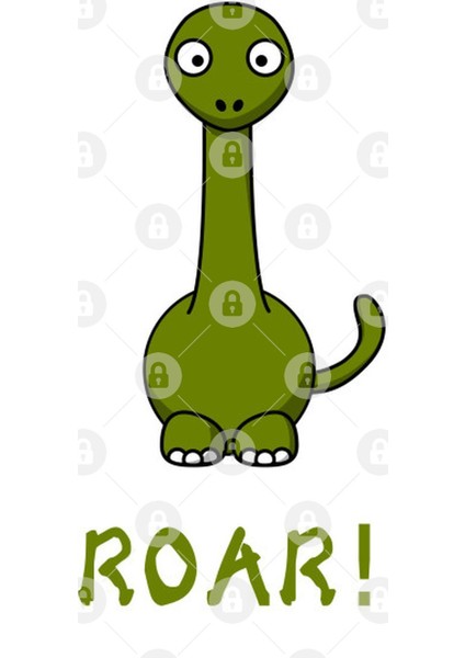 Cute Dinosaur Roar Kupa Bardak