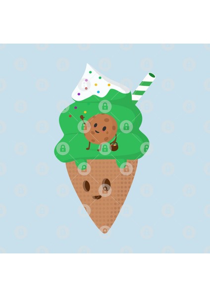 Cookies And Ice Cream Kupa Bardak