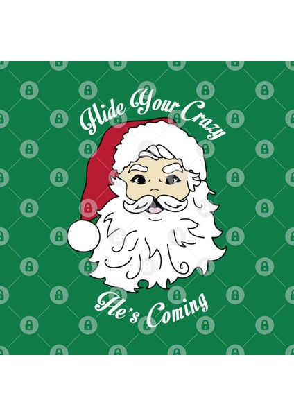 Santa Hide Your Crazy Kupa Bardak