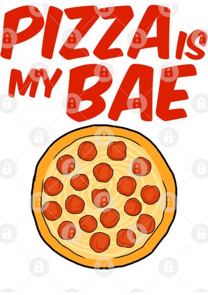Pizza İs My Bae I Loev Pizza Pepperoni Slice New York Style Pizza Mozzarella Kupa Bardak