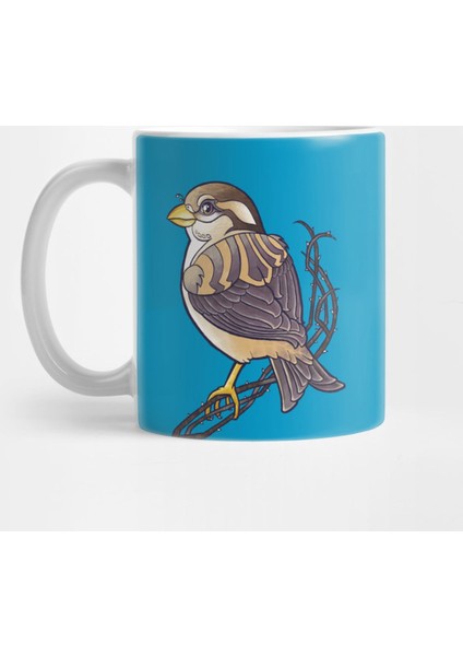 Mandala Sparrow Kupa Bardak