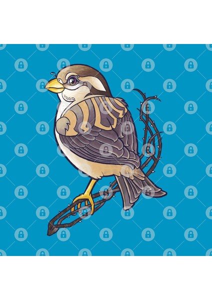 Mandala Sparrow Kupa Bardak