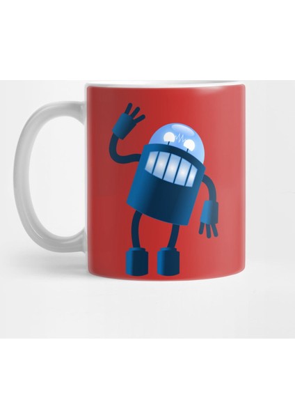 Robot Says Hi Kupa Bardak