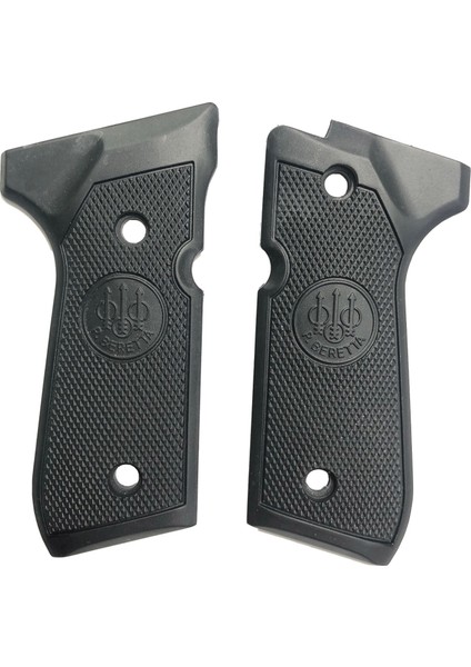 Beretta F92 Yavuz 16 Beretta Logolu Lazer Kesim Siyah Plastik Kabze