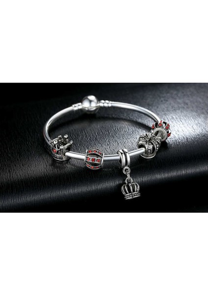 Quen Charm Lı Gümüş, Şık Bileklik, Anneler Günü, Hediye Si