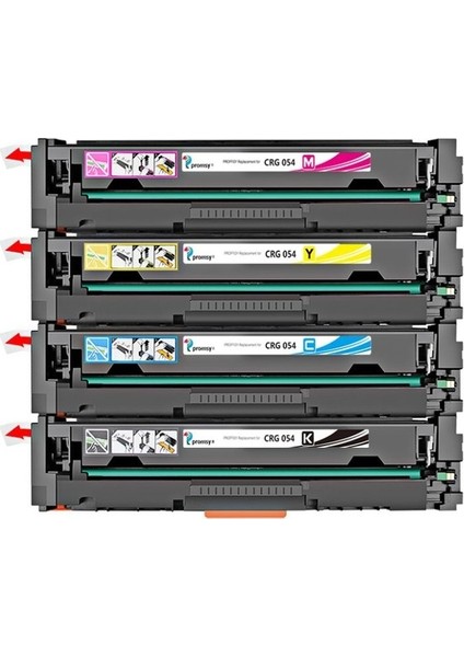 Canon I-Sensys LBP-623CDW CRG054 CMYK 4 Renk Muadil Toner Seti 1500 Sayfa