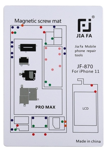 Jıafa iPhone 11 Pro Max Mıknatıslı Çalışma Hasırı Vida Gostergeli JF-870