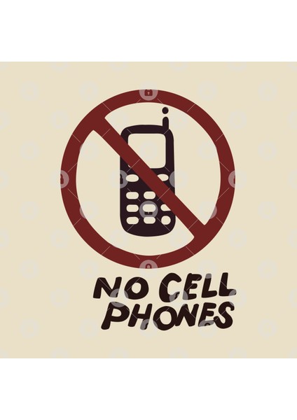 No Cell Phones Kupa Bardak