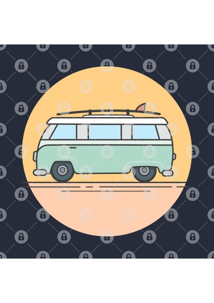 Cool Summer Beach Van Kupa Bardak