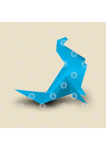 Origami Sea Lion Kupa Bardak