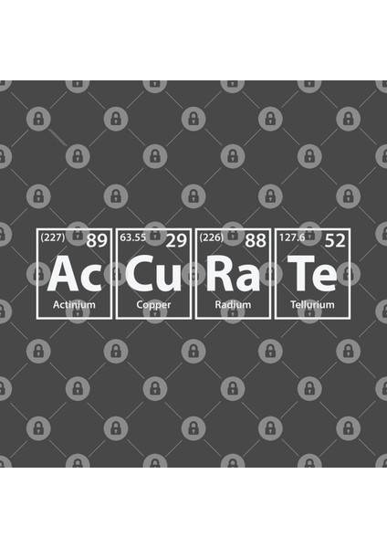 Accurate (Ac-Cu-Ra-Te) Periodic Elements Spelling Kupa Bardak