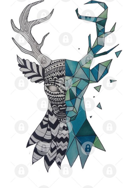 Origami Deer Kupa Bardak