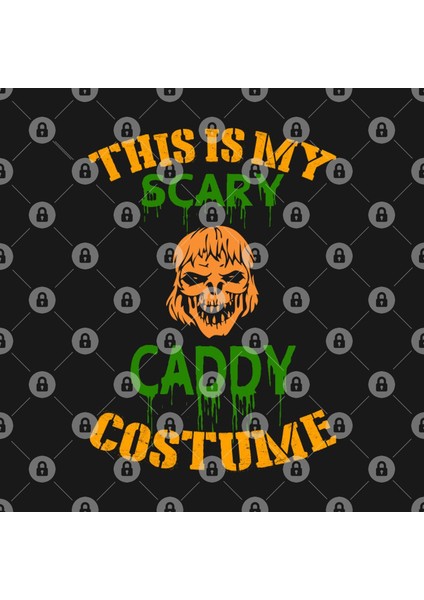 This Is My Scary Caddy Costume Kupa Bardak