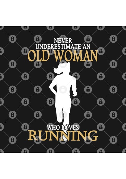 Never Underestimate Old Woman Who Loves Running Kupa Bardak
