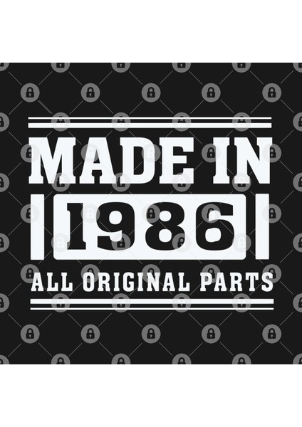 Made İn 1986 – All Original Parts – 30Th Birthday Kupa Bardak