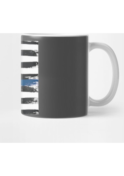 California Thin Blue Line Flag Kupa Bardak