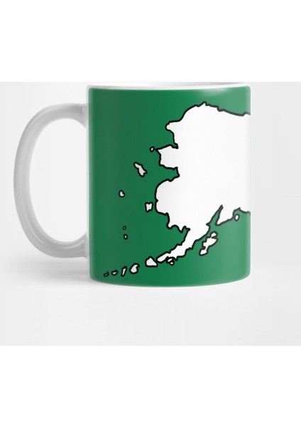 Alaska - Blank Outline Kupa Bardak