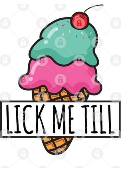 Lick Me Till İce Cream Kupa Bardak