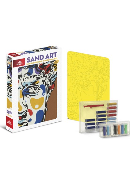 Sand Art Kum Sanatı Yetişkin Kum Boyama Aktivite Seti Heykel Gibi Adam