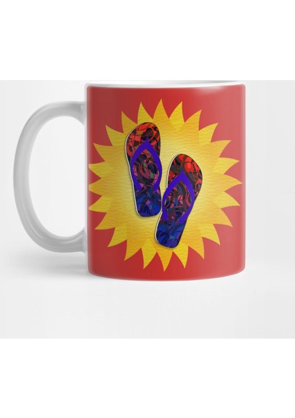 Summer Sunshine And Blue Flip-Flops Kupa Bardak