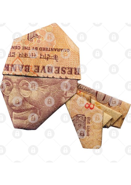 Gandhi / Money Origami Kupa Bardak