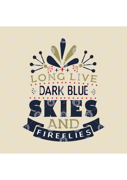 Long Live Dark Blue Skies And Fireflies Kupa Bardak