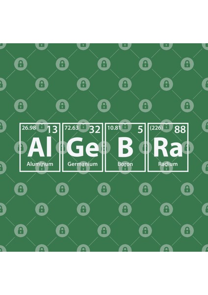 Algebra (Al-Ge-B-Ra) Periodic Elements Spelling Kupa Bardak